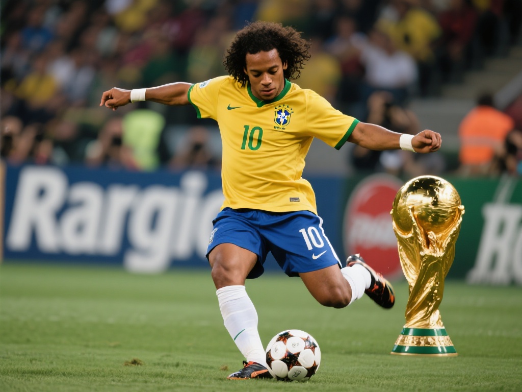 而小罗纳尔多作为巴西足球天才，拥有灵动梦幻的脚法与